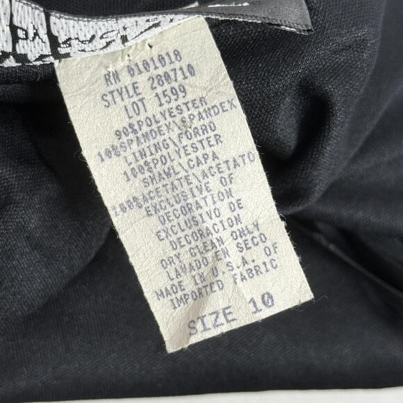 Arianna by Rachel Kaye Dress Womens 10 Velvet Embroidered Spaghetti Strap USA - Picture 5 of 8